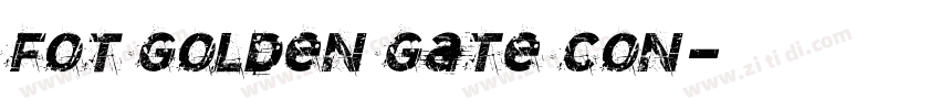 FOT Golden Gate Con字体转换
